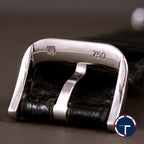 นาฬิกา Audemars Piguet(AP) Jules Audemars White Gold 18K หน้าปัดสีขาว หลักชั่วโมงเลขโรมัน ตัวเรือนทองคำขาว18K สายหนังแท้ หัวเข็มขัดแท้ ไขลาน(Manual Winding) ขนาด 34 mm