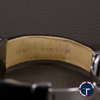 นาฬิกา Cartier Unpolished Tank Basculante Ref.2386 หน้าปัดสีดำ หลักชั่วโมงเลขอารบิก สายผ้าแท้ หัวเข็มขัด Quartz ขนาด 22 x 32 mm