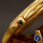นาฬิกา Cartier "Unpolished" Cougar Ref.887904 18k Yellow Gold หน้าปัดสีขาว หลักชั่วโมงเลขโรมัน ตัวเรือนและสายทองคำ18K Quartz ขนาด 32 mm