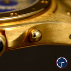 นาฬิกา Cartier "Unpolished" Santos Ronde Chronograph Ref.1500 Blue Dial 18k Yellow Gold น้าปัดวงน้ำเงิน ตัวเรือนและสายทองคำ18k Quartz ขนาด 31 mm