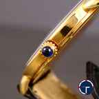 นาฬิกา Cartier "Unpolished" Ronde Louis Ref.0900 Yellow Gold18K หน้าปัดสีขาว หลักชั่วโมงเลขโรมัน ตัวเรือนทองคำ18K สายหนังแท้ หัวเข็มขัดแท้ ไขลาน(Manual Winding) ขนาด 34 mm