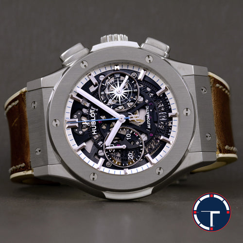 นาฬิกา Hublot Classic Fusion La Grande Odysse Limited Edition of 100Pcs (นาฬิกาเป็นลำดับที่1) หน้าปัดSkeleton มีใบ นาฬิกาปี2016 Automatic ขนาด 42 mm