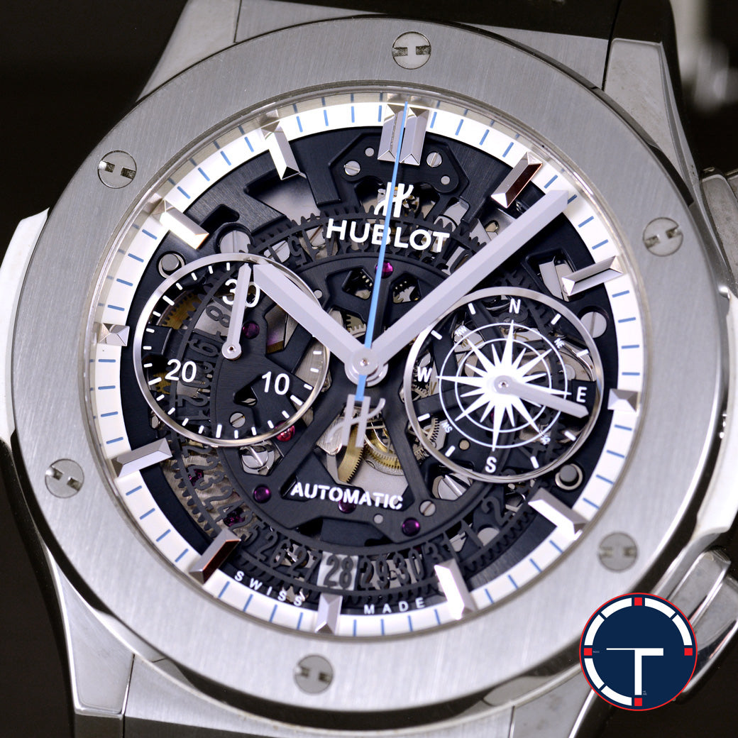 นาฬิกา Hublot Classic Fusion La Grande Odysse Limited Edition of 100Pcs (นาฬิกาเป็นลำดับที่1) หน้าปัดSkeleton มีใบ นาฬิกาปี2016 Automatic ขนาด 42 mm