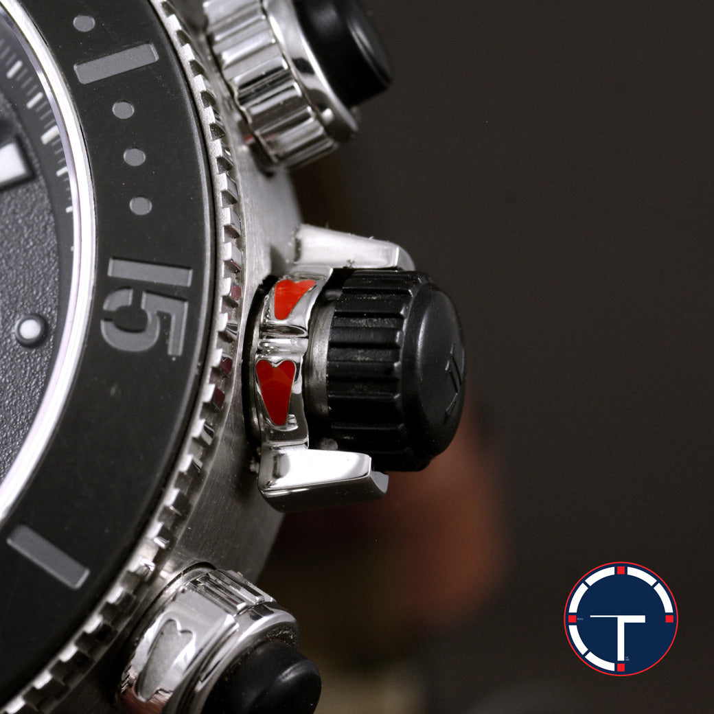 นาฬิกา Jaeger-Lecoultre Master Compressor Diving Chonograph GMT U.S. Navy Seal Limited1500เรือน มีสายหนังและหัวเข็มขัดแท้ Automatic ขนาด 46 mm