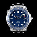 นาฬิกา Omega Seamaster Professional Diver 300 Co-Axial หน้าปัดสีน้ำเงิน สายเหล็กแท้ มีกล่อง+ใบ นาฬิกาปี2014 Automatic ขนาด 42 mm