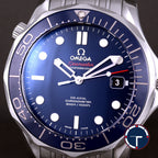 นาฬิกา Omega Seamaster Professional Diver 300 Co-Axial หน้าปัดสีน้ำเงิน สายเหล็กแท้ มีกล่อง+ใบ นาฬิกาปี2014 Automatic ขนาด 42 mm