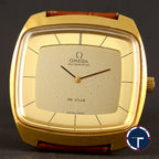 นาฬิกา Omega De ville หน้าดาว เรือนกะไหล่ทอง ทรงสี่เหลี่ยม นาฬิกาปี1973 ขนาด 35 x 36 mm