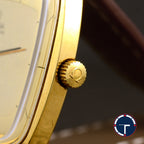 นาฬิกา Omega De ville หน้าดาว เรือนกะไหล่ทอง ทรงสี่เหลี่ยม นาฬิกาปี1973 ขนาด 35 x 36 mm