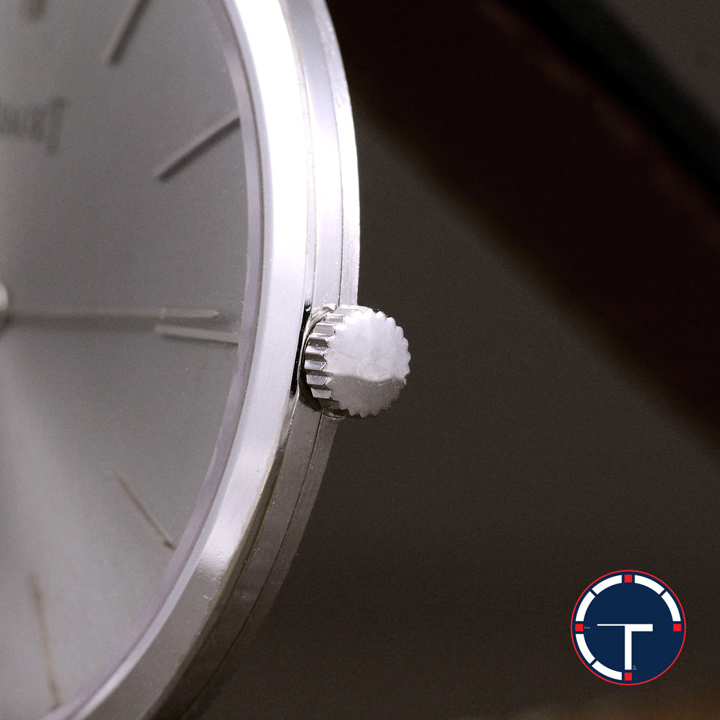 นาฬิกา Piaget Altiplano Ref.903 18k White Gold หน้าปัดสีเทา ตัวเรือนทองคำขาว18K หัวเข็มขัดแท้ ไขลาน ขนาด 32 mm