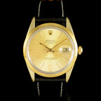 นาฬิกา Rolex Date Ref.1550 Gold Capped หน้าปัดสีทอง ตัวเรือนทองหุ้ม นาฬิกาปี1979 Automatic ขนาด 34 mm