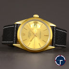 นาฬิกา Rolex Date Ref.1550 Gold Capped หน้าปัดสีทอง ตัวเรือนทองหุ้ม นาฬิกาปี1979 Automatic ขนาด 34 mm