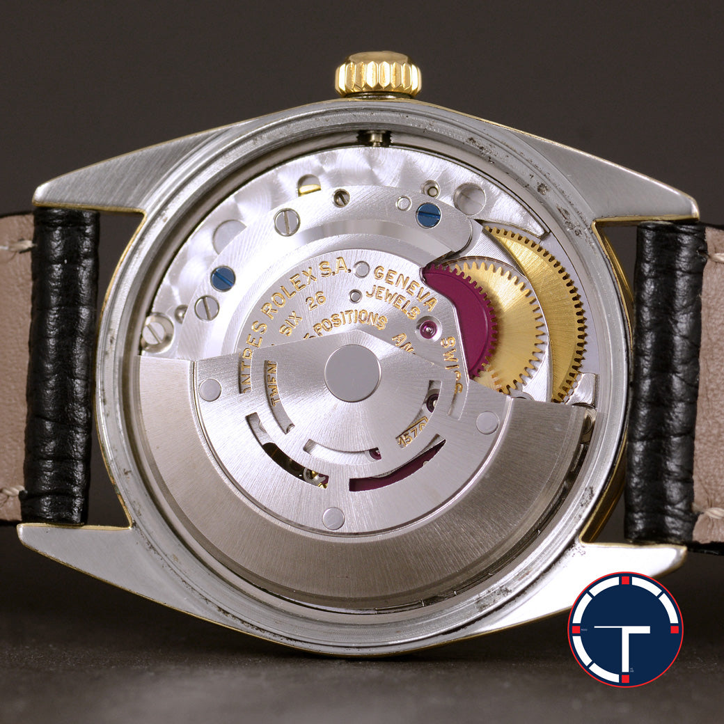 นาฬิกา Rolex Date Ref.1550 Gold Capped หน้าปัดสีทอง ตัวเรือนทองหุ้ม นาฬิกาปี1979 Automatic ขนาด 34 mm