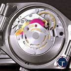 นาฬิกา Rolex Oyster Perpetual Ref.1007 Sigma Dial หน้าปัดฟ้าอมม่วง หลังชั่วโมงทองคำSigma ขอบรางรถไฟ สายOysterแท้ นาฬิกาปี1974 Automatic ขนาด 34 mm