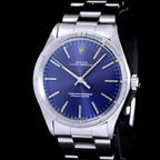 นาฬิกา Rolex Oyster Perpetual Ref.1007 Sigma Dial หน้าปัดฟ้าอมม่วง หลังชั่วโมงทองคำSigma ขอบรางรถไฟ สายOysterแท้ นาฬิกาปี1974 Automatic ขนาด 34 mm