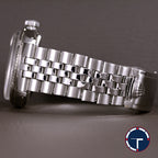 นาฬิกา Rolex DateJust Ref.1601 หน้าปัดสีเงิน2ชั้น ขอบหยักทองคำขาว18K สายจูบิรี่แท้(แบบม้วน) นาฬิกาปี1970 Automatic ขนาด 36 mm