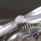 นาฬิกา Rolex DateJust Ref.1601 หน้าปัดสีเงิน2ชั้น ขอบหยักทองคำขาว18K สายจูบิรี่แท้(แบบม้วน) นาฬิกาปี1970 Automatic ขนาด 36 mm