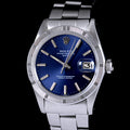 นาฬิกา Rolex Date Ref.1501 หน้าปัดสีน้ำเงิน ขอบรางรถไฟ สายOysterแท้(แบบม้วน) นาฬิกาปี1974 Automatic ขนาด 34 mm