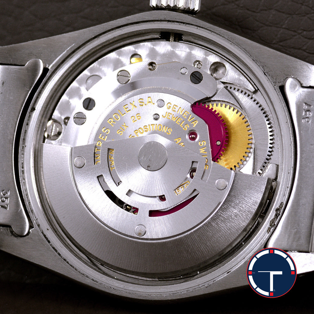 นาฬิกา Rolex Date Ref.1501 หน้าปัดสีน้ำเงิน ขอบรางรถไฟ สายOysterแท้(แบบม้วน) นาฬิกาปี1974 Automatic ขนาด 34 mm