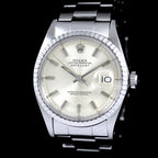 นาฬิกา Rolex Datejust Ref.1603 หน้าปัดสีเงิน ขอบEngine Turned สายOysterแท้(แบบม้วน) นาฬิกาปี1970 Automatic ขนาด 36 mm