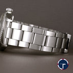 นาฬิกา Rolex Datejust Ref.1603 หน้าปัดสีเงิน ขอบEngine Turned สายOysterแท้(แบบม้วน) นาฬิกาปี1970 Automatic ขนาด 36 mm