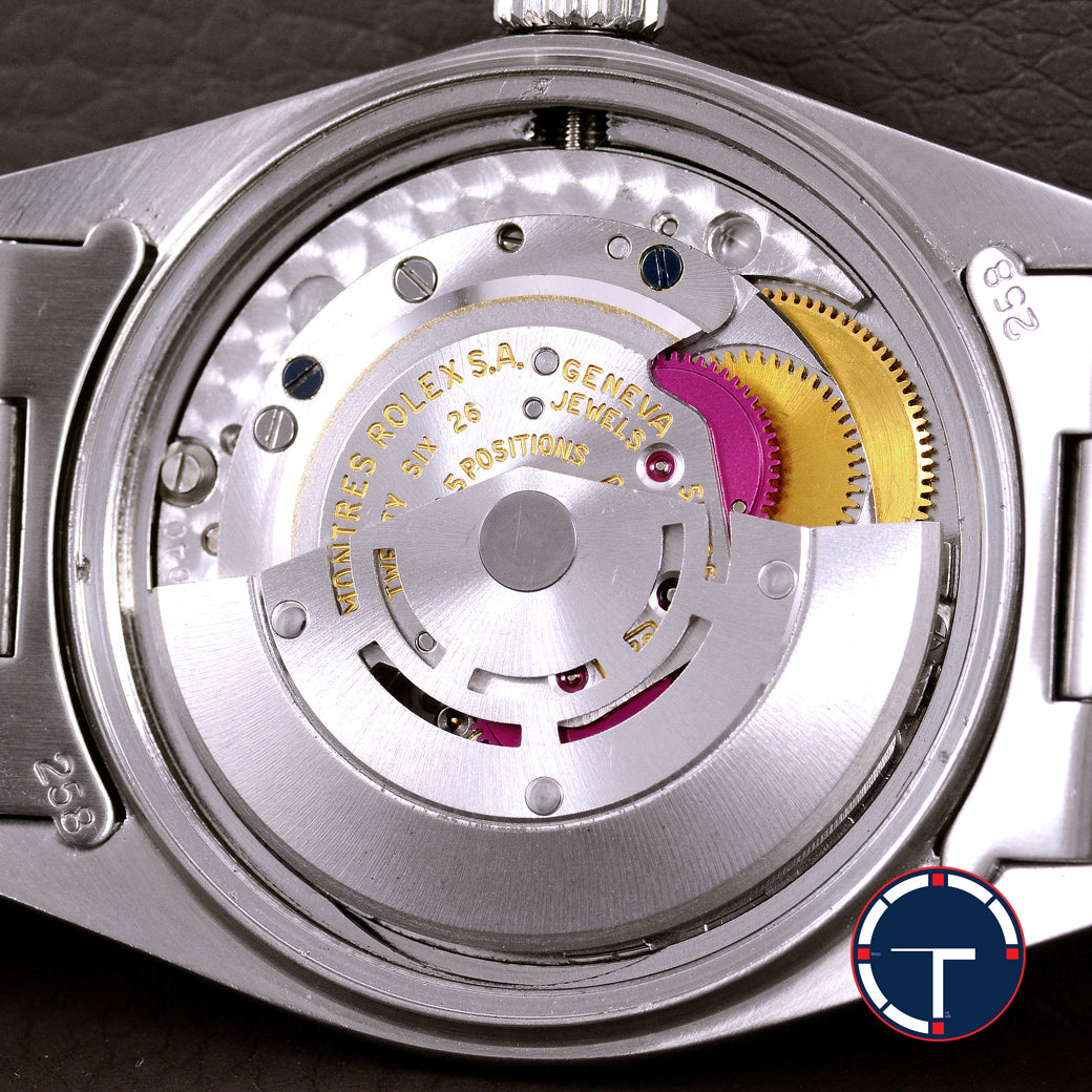 นาฬิกา Rolex Datejust Ref.1603 หน้าปัดสีเงิน ขอบEngine Turned สายOysterแท้(แบบม้วน) นาฬิกาปี1970 Automatic ขนาด 36 mm