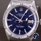 นาฬิกา Rolex Date Ref.1501 หน้าปัดสีน้ำเงิน ขอบรางรถไฟ สายOysterแท้ นาฬิกาปี1968 Automatic ขนาด 34 mm