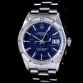 นาฬิกา Rolex Date Ref.1501 หน้าปัดสีน้ำเงิน ขอบรางรถไฟ สายOysterแท้ นาฬิกาปี1968 Automatic ขนาด 34 mm