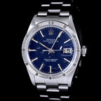 นาฬิกา Rolex Date Ref.1501 หน้าปัดสีน้ำเงิน ขอบรางรถไฟ สายOysterแท้ นาฬิกาปี1968 Automatic ขนาด 34 mm