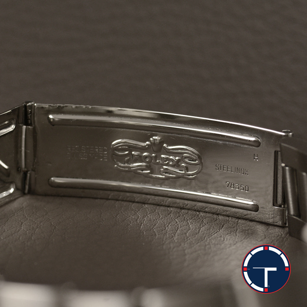นาฬิกา Rolex Date Ref.1501 หน้าปัดสีเทาดำ ขอบรางรถไฟ สายOysterแท้ นาฬิกาปี1980 Automatic ขนาด 34 mm