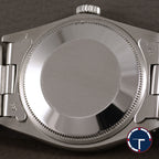 นาฬิกา Rolex Date Ref.1501 หน้าปัดสีเทาดำ ขอบรางรถไฟ สายOysterแท้ นาฬิกาปี1980 Automatic ขนาด 34 mm