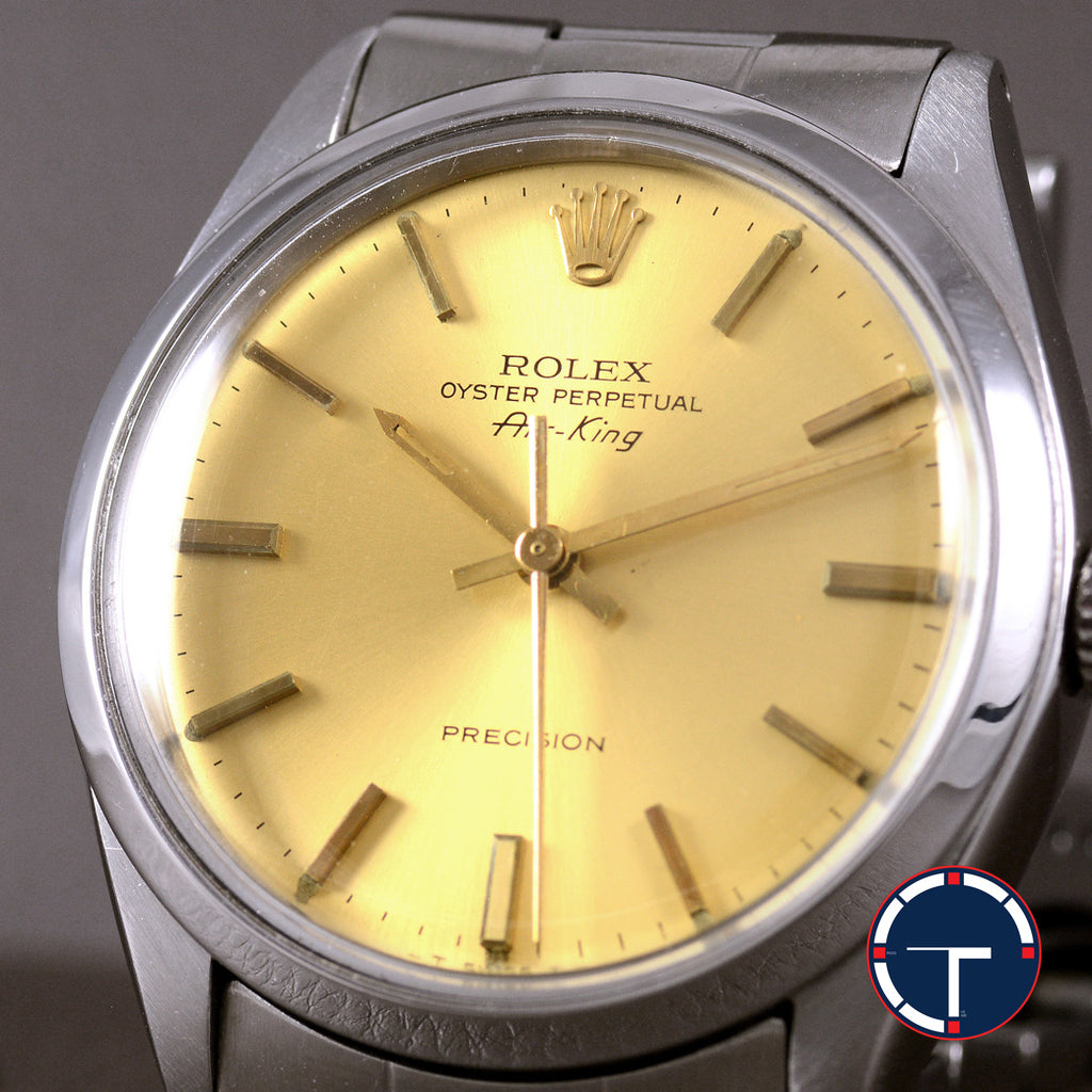 นาฬิกา Rolex Air-King Ref.5500 หน้าปัดสีทอง สายOysterแท้ Automatic ขนาด 34 mm