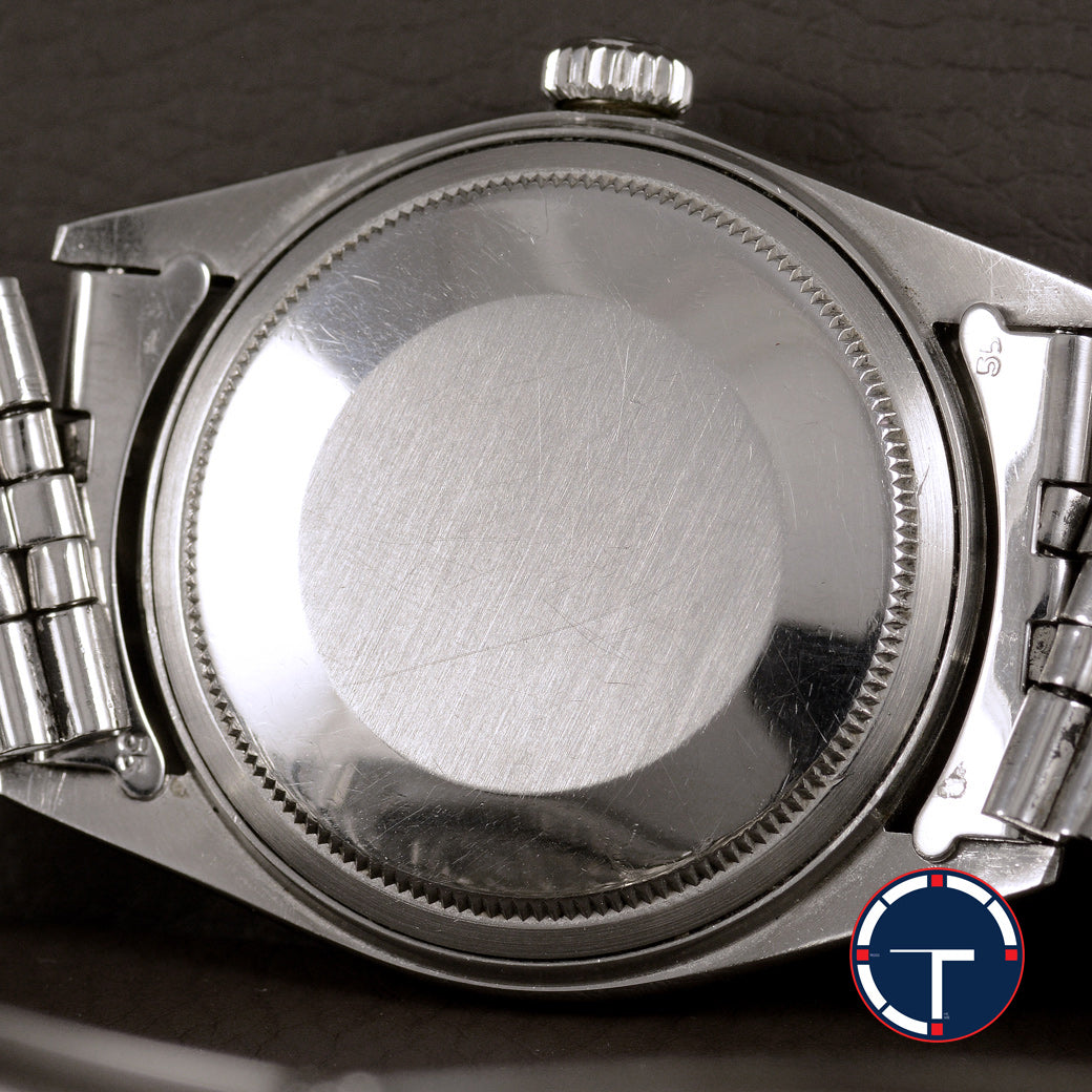 นาฬิกา Rolex DateJust Ref.1603 หน้าสีฟ้า2ชั้น ขอบEngine Turned สายจูบิรี่แท้(แบบม้วน) นาฬกาปี1972 Automatic ขนาด 36 mm