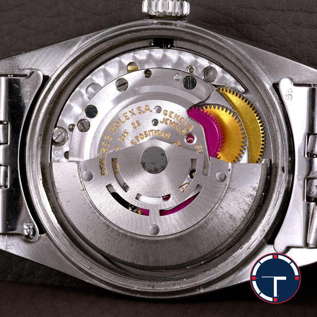 นาฬิกา Rolex DateJust Ref.1603 หน้าสีฟ้า2ชั้น ขอบEngine Turned สายจูบิรี่แท้(แบบม้วน) นาฬกาปี1972 Automatic ขนาด 36 mm