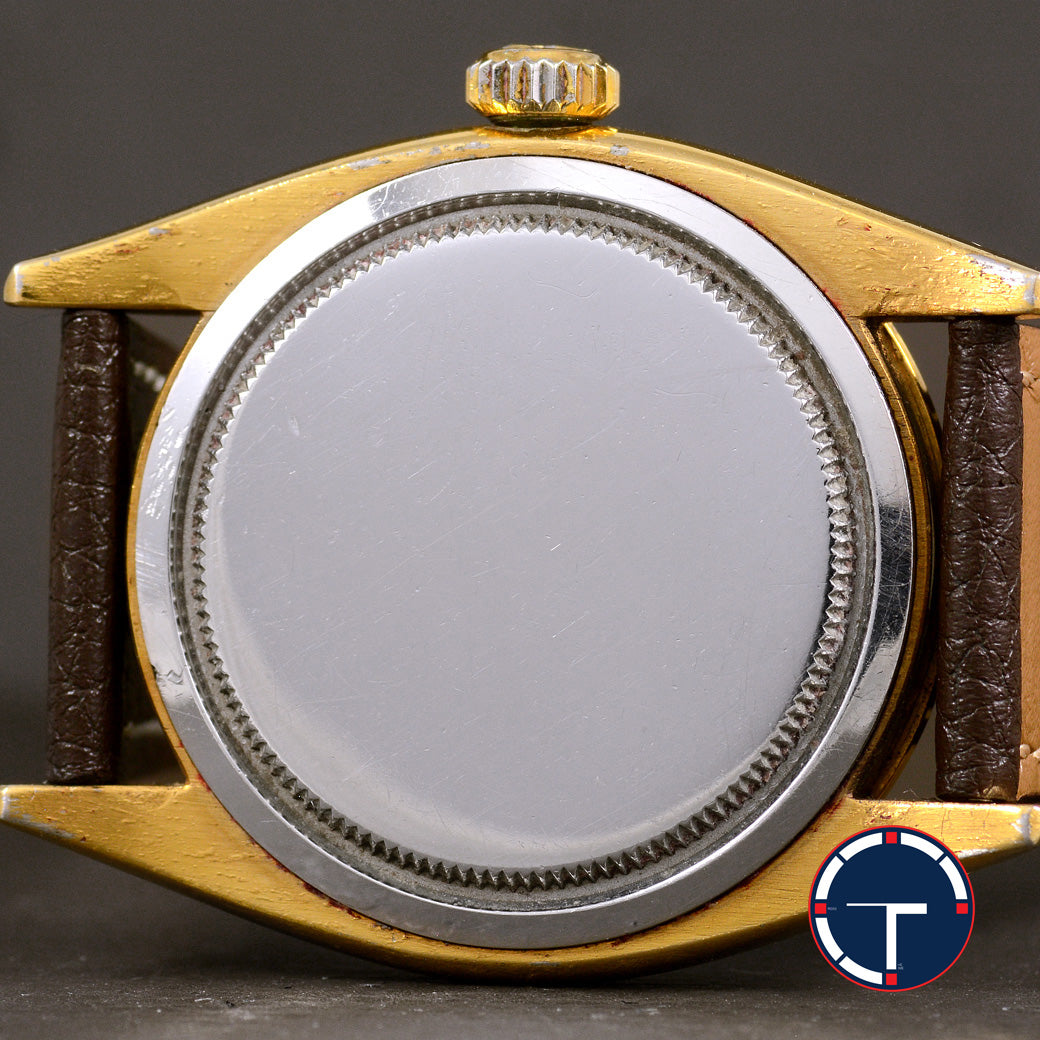 นาฬิกา Rolex Oyster Ref.6427 หน้าปัดสีขาว ตัวเรือนชุบทอง นาฬิกาปี1959 ไขลาน(Manual Winding) ขนาด 34 mm