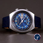 นาฬิกา Seiko Advan Perpetual Calendar JDM 7019-6050 หน้าปัดสีน้ำเงิน ขอบภาษาญี่ปุ่น (มีขายเฉพาะที่ญี่ปุ่น) Automatic ขนาด 35 mm