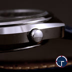 นาฬิกา Seiko Advan Perpetual Calendar JDM 7019-6050 หน้าปัดสีน้ำเงิน ขอบภาษาญี่ปุ่น (มีขายเฉพาะที่ญี่ปุ่น) Automatic ขนาด 35 mm