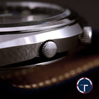 นาฬิกา Seiko Advan Perpetual Calendar JDM 7019-6050 หน้าปัดสีน้ำเงิน ขอบภาษาญี่ปุ่น (มีขายเฉพาะที่ญี่ปุ่น) Automatic ขนาด 35 mm
