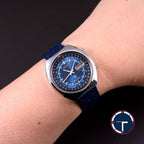 นาฬิกา Seiko Advan Perpetual Calendar JDM 7019-6050 หน้าปัดสีน้ำเงิน ขอบภาษาญี่ปุ่น (มีขายเฉพาะที่ญี่ปุ่น) Automatic ขนาด 35 mm