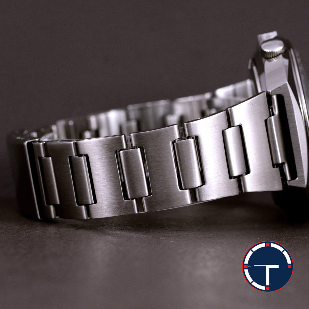 นาฬิกา Seiko Perpetual Calendar 7006-6039 หน้าปัดสีน้ำเงิน ขอบภาษาอังกฤษ สายเหล็กแท้ ปี1973 Automatic ขนาด 35 mm