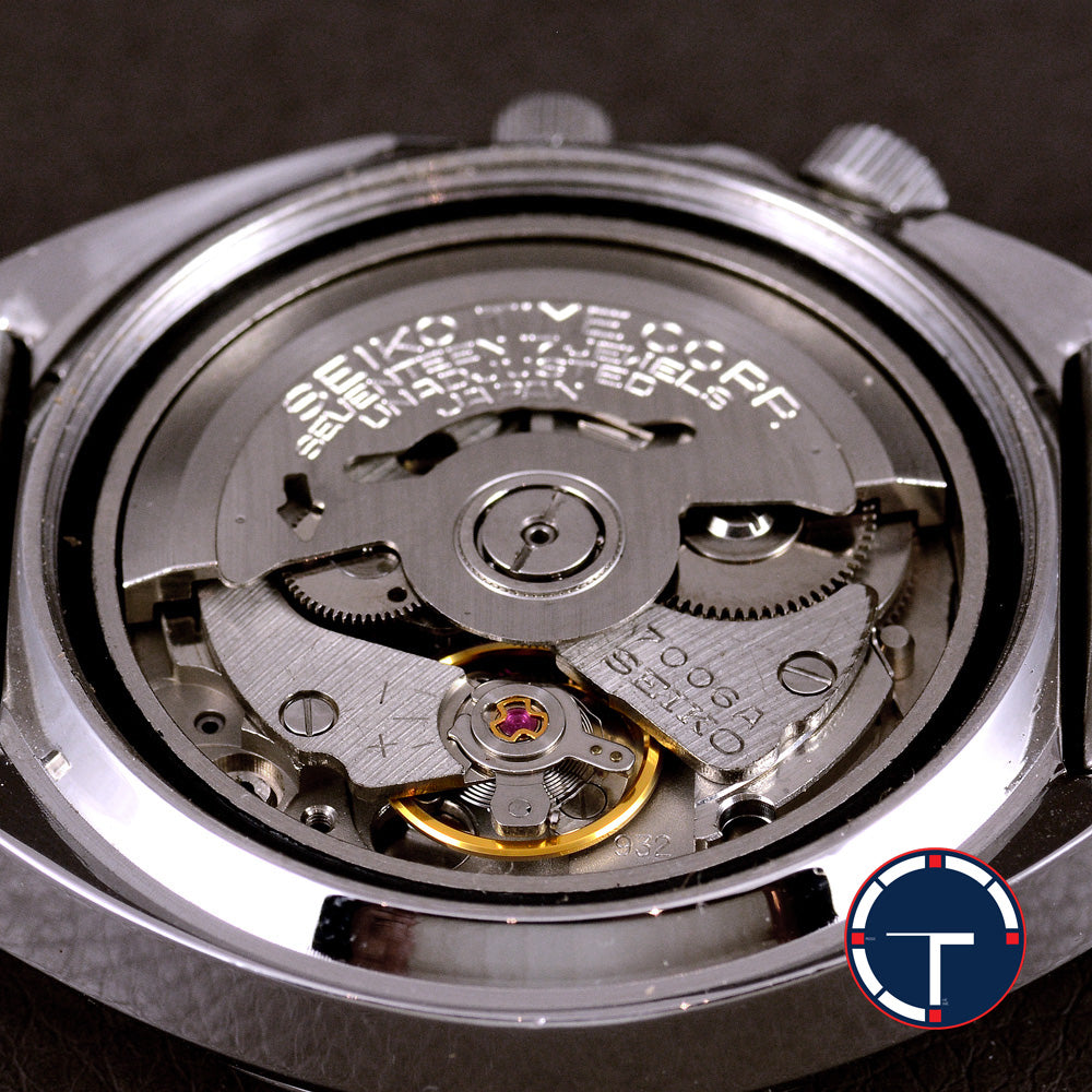 นาฬิกา Seiko Perpetual Calendar 7006-6039 หน้าปัดสีน้ำเงิน ขอบภาษาอังกฤษ สายเหล็กแท้ ปี1973 Automatic ขนาด 35 mm