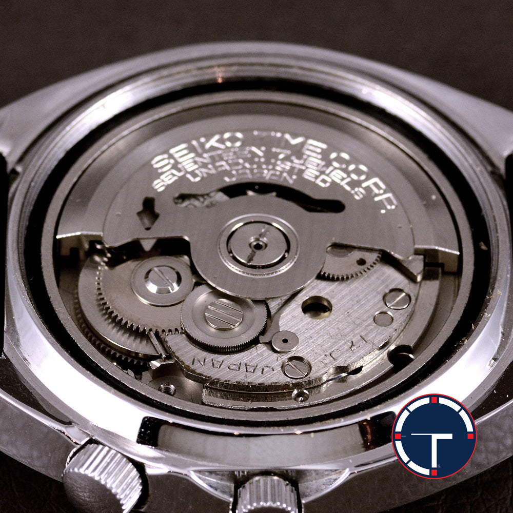 นาฬิกา Seiko Perpetual Calendar 7006-6039 หน้าปัดสีน้ำเงิน ขอบภาษาอังกฤษ สายเหล็กแท้ ปี1973 Automatic ขนาด 35 mm