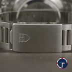 นาฬิกา Tudor Prince Date chronograph Ref.79260 หน้าขาว ขอบฟิล์มดำ สายOyster12ข้อ มีใบ นาฬิกาปี1997 Automatic ขนาด 40 mm