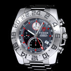 นาฬิกา Tudor Iconaut Ref.20400 Chronograph หน้าปัดสีเทา กระจกSapphire สายเหล็กแท้ มีกล่อง+ใบ นาฬิกาปี2010 Automatic ขนาด 43 mm